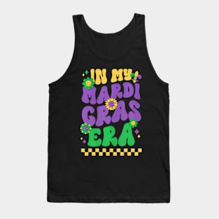 Happy Mardi Gras Heart Fleur De Lis Symbol Festival Tank Top